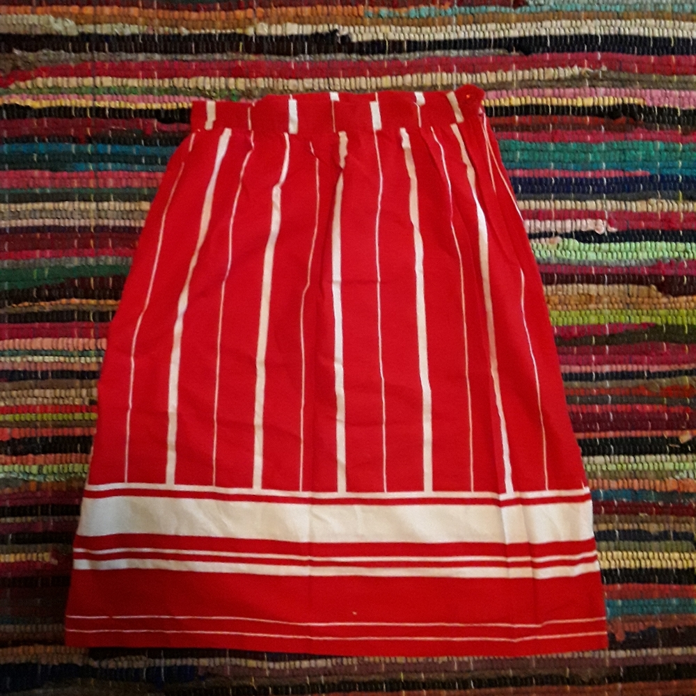 Vintage high Waist midi Skirt